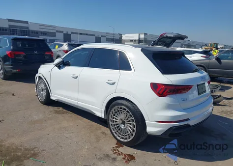 2021 Audi Q3 Premium 45 Tfsi S Line Quattro Tiptronic z USA, uszkodzony, nr VIN WA1DECF35M1037187